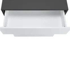 Wisla - Midikast 2 laden, 2 deuren in wit/antraciet spaanplaat