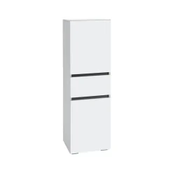 Wisla - Midikast met 2 deuren en 1 lade in wit