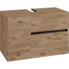 Wisla - Wastafelonderkast met 1 deur / 1 klep / 1 lade in eikenoptik