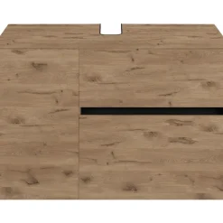 Wisla - Wastafelonderkast met 1 deur / 1 klep / 1 lade in eikenoptik