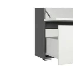 Wisla - Wastafelonderkast met 1 lade in antraciet wit