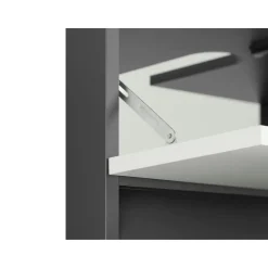 Wisla - Wastafelonderkast met 1 lade in antraciet wit