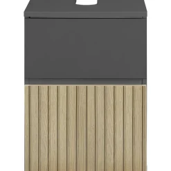 Wisla - Wastafelonderkast 40 cm met 1 deur in antraciet eikenoptik