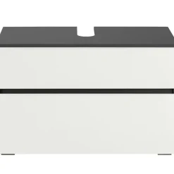 Wisla - Wastafelonderkast met 1 lade in antraciet wit