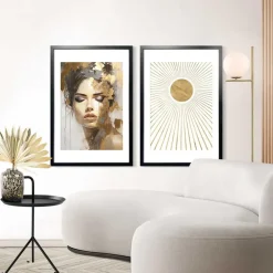 Wissellijst hout Poster 61x91,5 en 50x70 Zwart 2-pack - 61 x 91,5