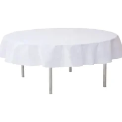 Wit rond tafelkleed/tafellaken 180 cm non woven polypropyleen