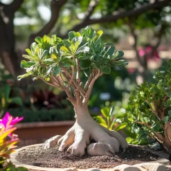 Woestijnroos - Set van 4 - Adenium obesum - Hoogte 25-40cm - ⌀10,5cm