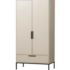 WOOOD Adam 2-deurs kast - Grenen - Dust - 200x100x53 cm