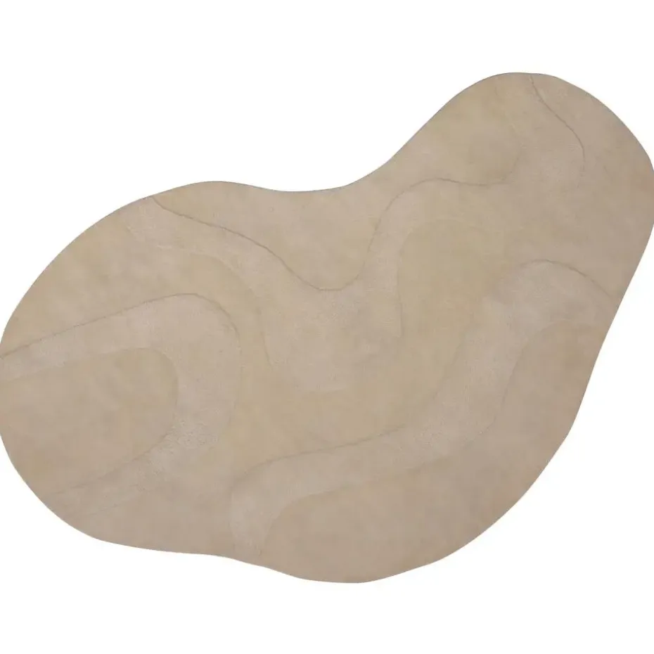 WOOOD Alya Vloerkleed - Polyester - Milk - 1x170x240