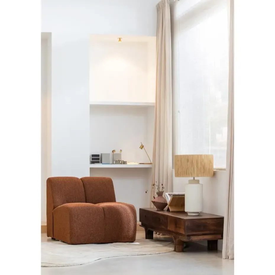 WOOOD Alya Vloerkleed - Polyester - Milk - 1x170x240