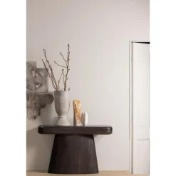 WOOOD Amco Sidetable - Mango Hout - Zwart - 76x120x40