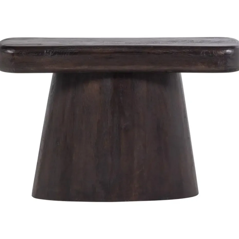 WOOOD Amco Sidetable - Mango Hout - Zwart - 76x120x40