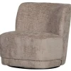WOOOD Atty Draaifauteuil - Polyester - Zand - 75x74x65