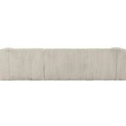 WOOOD Bean Hoekbank Rechts - Ribstof - Naturel - 73x305x96