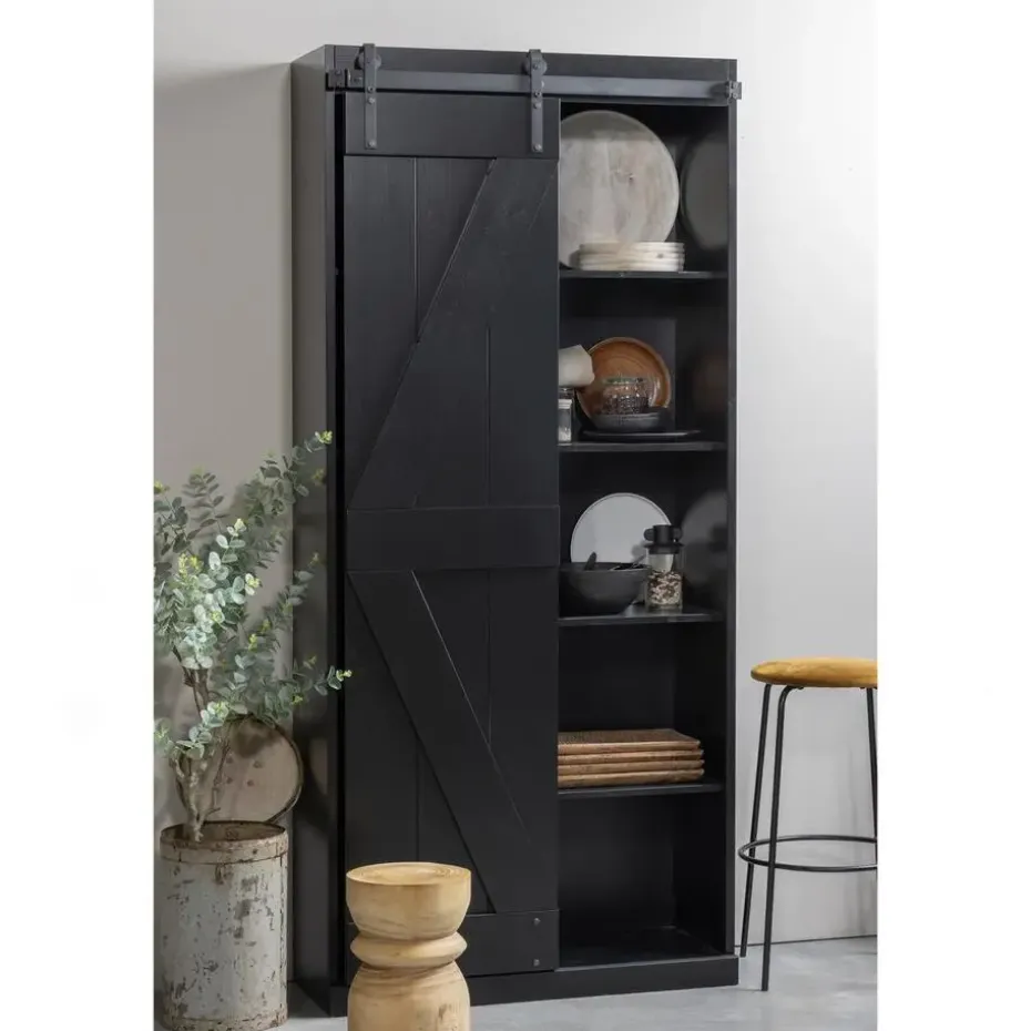 WOOOD Bikkel Kruk - Hout - Naturel - 40x28x28