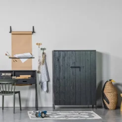 WOOOD Bink Kruk - Hout - Naturel - 40x28x28