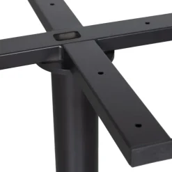 WOOOD Bistro Ronde Buisvoet - Metaal - Zwart - 72x54x54