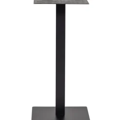 WOOOD Bistro Vierkante Bartafel Poot - Metaal - Zwart- 105x50x50