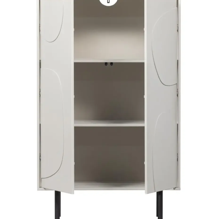 WOOOD Cadiz Opbergkast - Grenen - Mist - 135x85x40