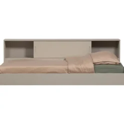 WOOOD Carter Bed - Grenenhout - Dust/Beige - 90x200