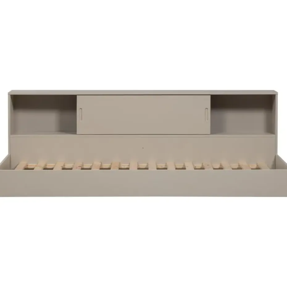 WOOOD Carter Bed - Grenenhout - Dust/Beige - 90x200
