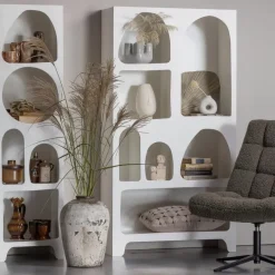 WOOOD Caz Vakkenkast - Plywood - Wit - 180x95x32