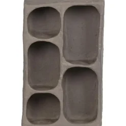 WOOOD Clay Wandkastje - Papier Mache - Grijs - 70x45x23