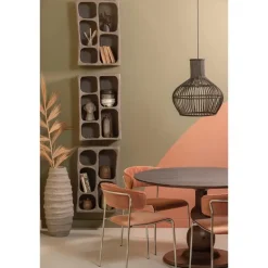 WOOOD Clay Wandkastje - Papier Mache - Grijs - 70x45x23