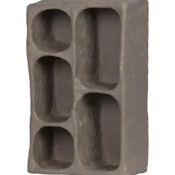 WOOOD Clay Wandkastje - Papier Mache - Grijs - 70x45x23