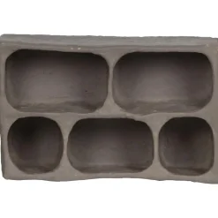 WOOOD Clay Wandkastje - Papier Mache - Grijs - 70x45x23