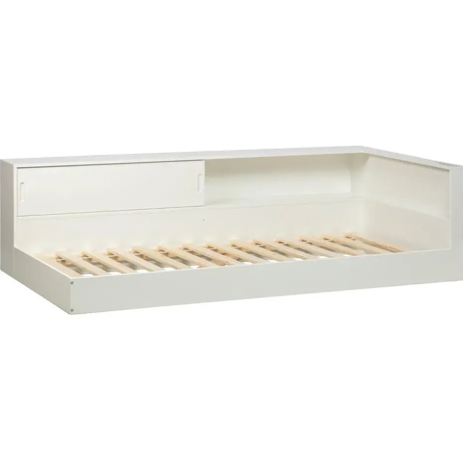 WOOOD Connect Hoekbed - Grenen - Wit - 60x213x118