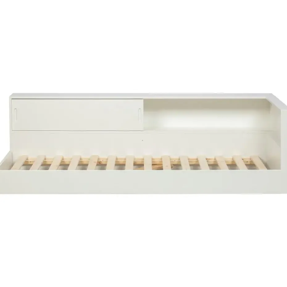 WOOOD Connect Hoekbed - Grenen - Wit - 60x213x118