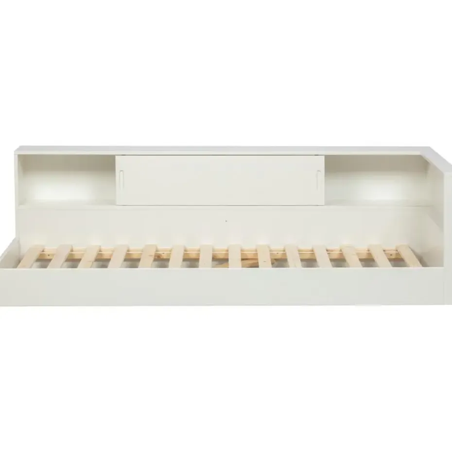 WOOOD Connect Hoekbed - Grenen - Wit - 60x213x118