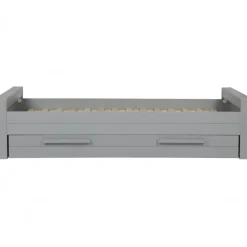 WOOOD Dennis Bed Excl Lade - Grenen - Betongrijs - 53x219x95