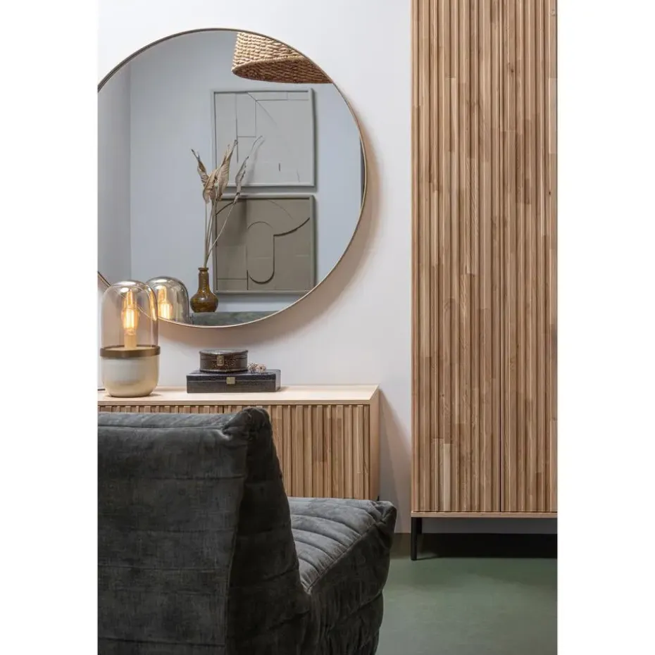 WOOOD Doutzen Spiegel - Metaal - Goud - 115x115x5