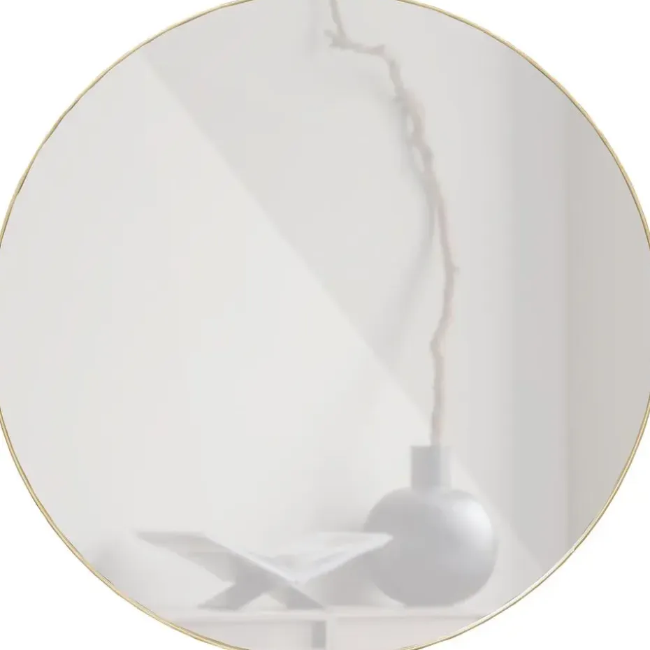 WOOOD Doutzen Spiegel - Metaal - Goud - 80x80x5