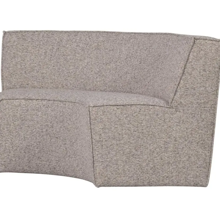 WOOOD Europa 2-Zits Eetbank - Geweven Stof - Zand - 85x131x131