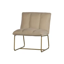 WOOOD Fie Fauteuil - Ribstof - Zand - 77x64x71