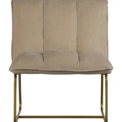 WOOOD Fie Fauteuil - Ribstof - Zand - 77x64x71