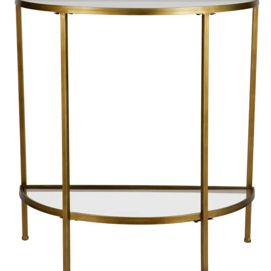 WOOOD Goddess Sidetable - Metaal - Antique Brass - 75x37x75