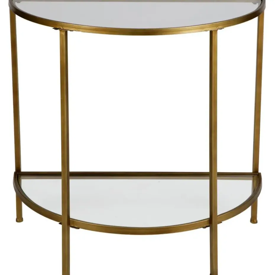 WOOOD Goddess Sidetable - Metaal - Antique Brass - 75x37x75