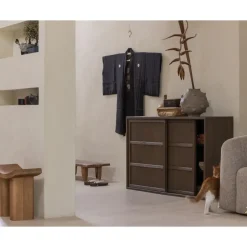 WOOOD Japan Krukje - Hout - Naturel - 45x50x25