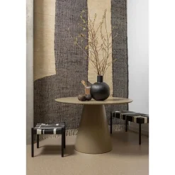 WOOOD Jorre Eettafel - MDF - Militair Bruin - 76x120x120