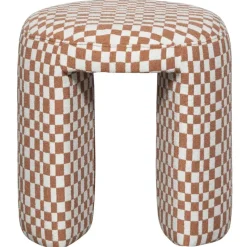 WOOOD krukje Charlie - Polyester - Ruitjes - Oranje