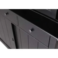 WOOOD Lagos Buffetkast - Grenen - Zwart - 214x166x48