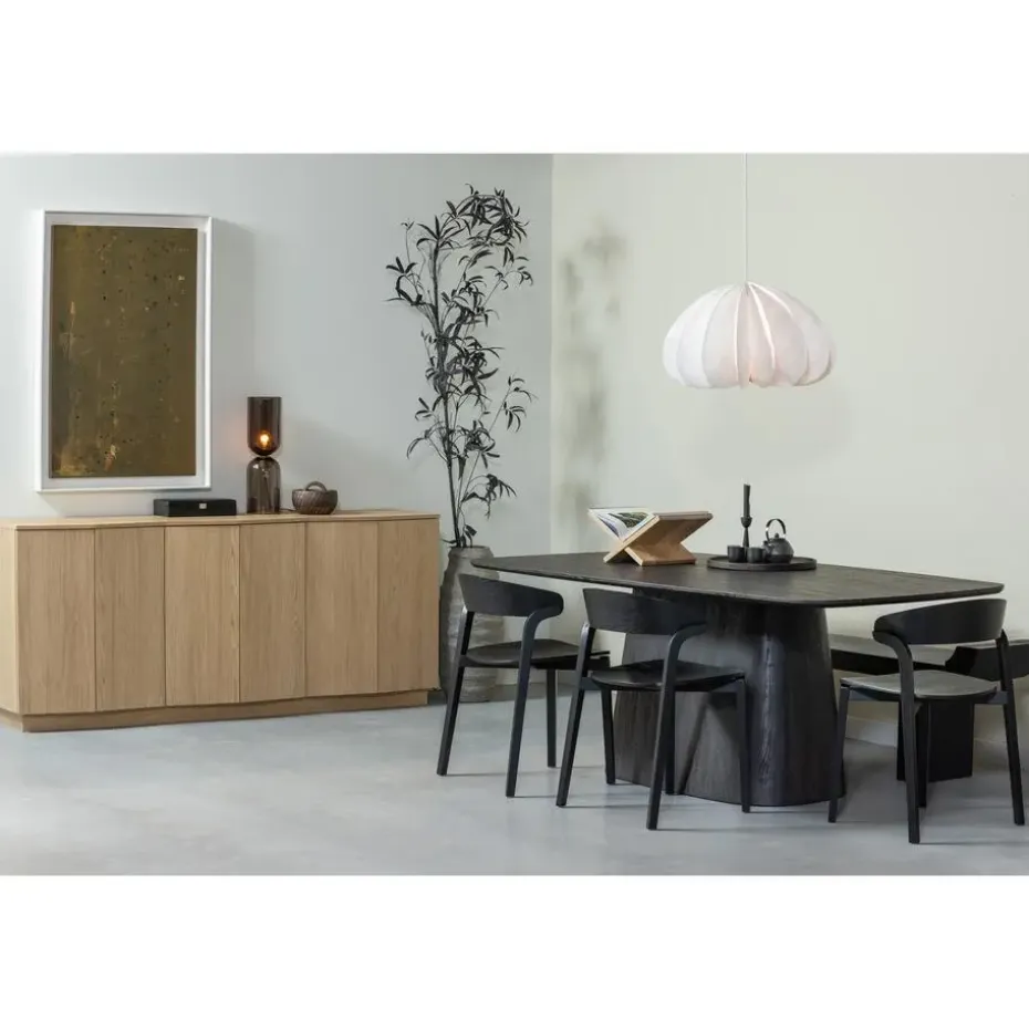 WOOOD Leah Eettafel - MDF - Donkerbruin - 76x200x105