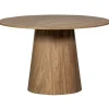 WOOOD Maan Eettafel - MDF - Walnoot - 75x120x120