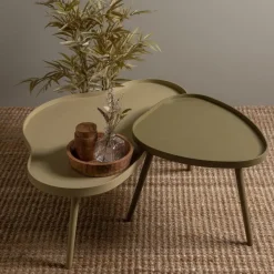 WOOOD Mae Bijzettafel - Grenen/MDF - Sepia - 40x61x50