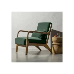 WOOOD Mark Fauteuil - Velvet - Flesgroen - 75x67x82