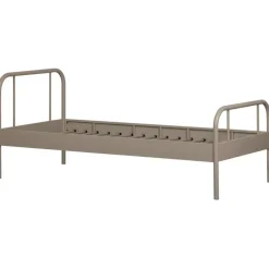WOOOD Mata 1-Persoonsbed - Metaal - Zand - 90x208x95
